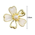 thumbnail image 5 of Hyasfey Sweet Pearl Flower Brooch Elegant Alloy Jewelry Anti-oxidation Rust-proof Lapel Pin for Women Clothing Accessory, 5 of 7