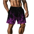 thumbnail image 6 of Ofertas en Prime Today DDAPJ pyju Mens Graphic Shorts Lightweight Drawstring Summer Beach Shorts Novelty Print Swim Trunks with Pockets Hot Pink M, 6 of 9