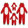thumbnail image 4 of Pandaie Family Christmas Pajamas Matching Sets Womens Mens Kids Xmas Pjs Onesies Holiday Reindeer Sleepwear Outfits Plush Warm Winter Clothes Red XL, 4 of 6