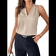 thumbnail image 1 of Camisetas Sin Mangas Plisadas para Mujer Color Caqui Talla S, 1 of 4