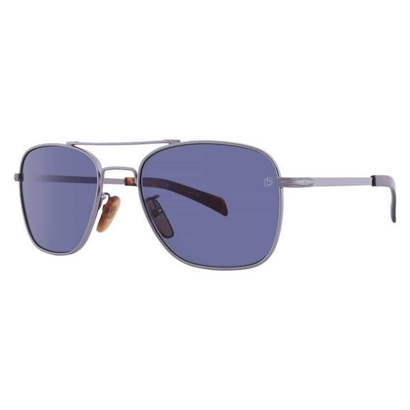 David Beckham Blue Navigator Men's Sunglasses DB 7019/S 06LB/KU 55