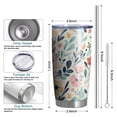 thumbnail image 6 of 20 Oz Pioneer Flower Coffee Tumbler Double Wall Insulated Stainless Steel Water Bottle | Metal Reusable Thermoses Flask with Cup Cap | Leak & Sweat Proof with Anti-Dust Lid, 6 of 7