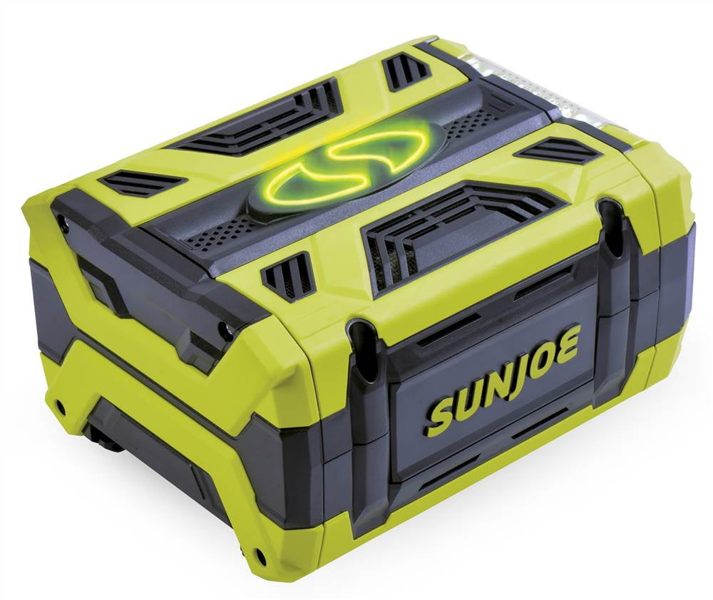 Snow Joe + Sun Joe Certified Authentic Lithiumion Battery, 100Volt, 5