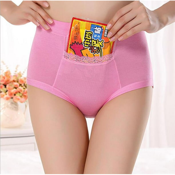 CODE RED Period Panties With Pocket Maternity Postpartum Underwear-Light  Pink-L 