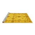 thumbnail image 2 of Ahgly Company Machine Washable Indoor Rectangle Oriental Yellow Traditional Area Rugs, 2' x 4', 2 of 4