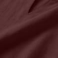 thumbnail image 6 of Mifsaly Mens Beach Shirts V Neck Long Sleeve Cotton Linen Shirt Lightweight Breathable Loose Fit Vacation Lounge Fashion T-Shirts Wine,XL, 6 of 8