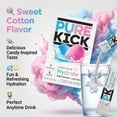 thumbnail image 3 of Pure Kick Hydration Cotton Candy Singles To Go Drink Mix, 2 Boxes (12 Total Packets) – Zero Sugar Water Flavoring, Low Calorie Electrolyte Drink Mix, 3 of 7