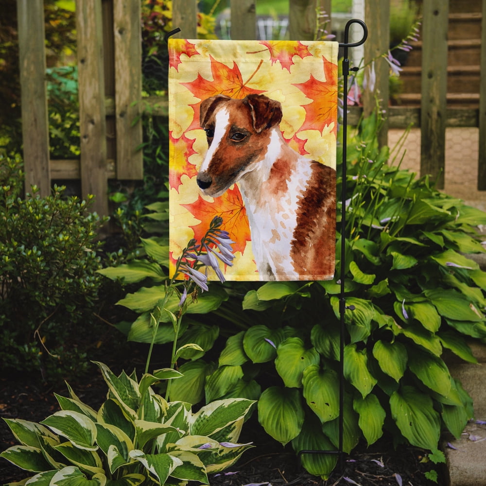 Smooth Fox Terrier Fall Garden Flag