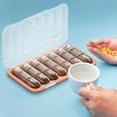 thumbnail image 1 of Organizador de pastillas semanal de 7 días | Caja portátiles para medicamentos con gran capacidad | Caja pequeña para vitaminas y medicamentos, tamaño bolsillo | Plástico duradero | Para uso de, 1 of 5