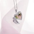 thumbnail image 5 of Picturesongold.Com Mermaid Necklace Locket - Sterling Silver Heart Mermaid Locket - 3/4 inch x 3/4 inch, 5 of 5