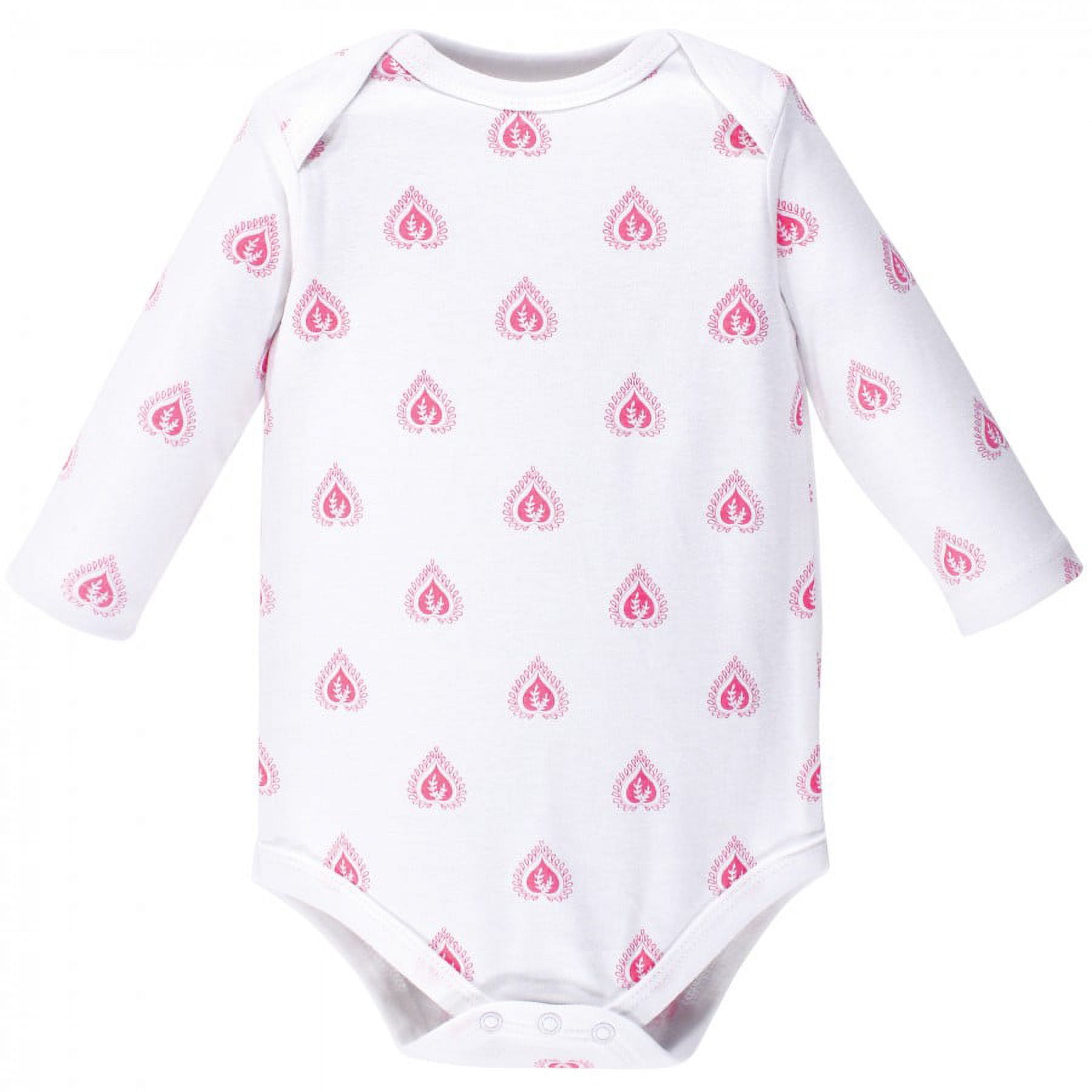 Hudson Baby Cotton Long-Sleeve Bodysuits, 5-Pack, Newborn- 24 Months