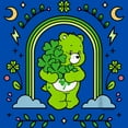 thumbnail image 2 of Boy's Care Bears St. Patrick's Day Good Luck Bear Green Rainbow Arch  Graphic Tee Royal Blue Small, 2 of 5