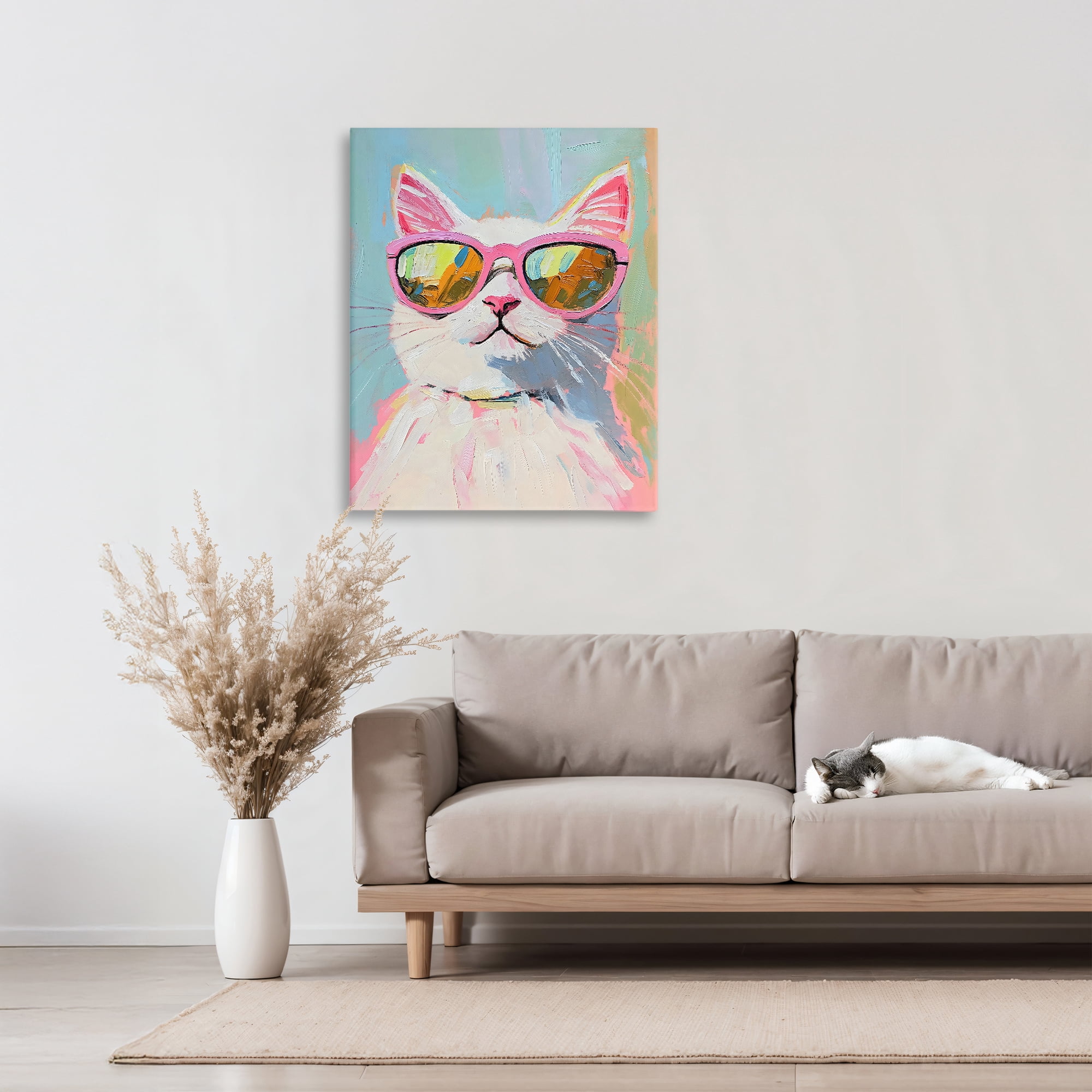 Stupell Industries Cool Cat in Sunglasses Canvas Wall Art, design by The Prints Vibe
