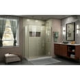 thumbnail image 5 of DreamLine Unidoor-X 57 in. W x 34 3/8 in. D x 72 in. H Frameless Hinged Shower Enclosure in Brushed Nickel, 5 of 11