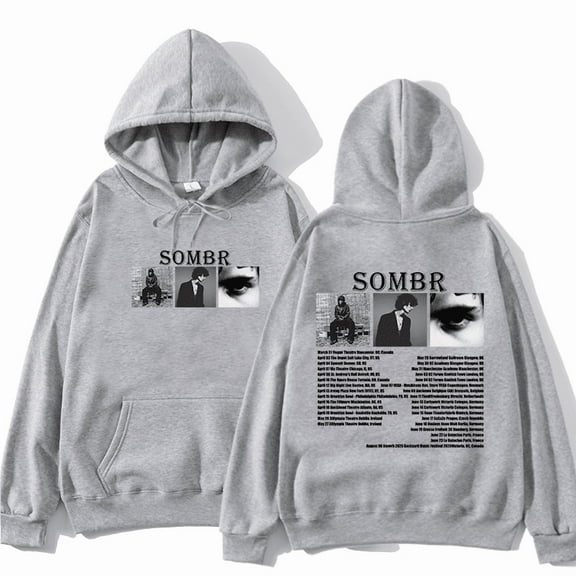 Sombr Merch Tour 2025 New Logo Pullover Hoodies Men Women Fashion Long Sleeve Hooded Sweatshirt