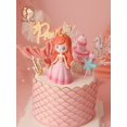 thumbnail image 4 of Corona de cola de pez de sirena para niña, adorno de pastel de mundo oceánico, decoración de postre de cumpleaños para el Día de los niños, suministros de fiesta, regalo encantador, 4 of 4