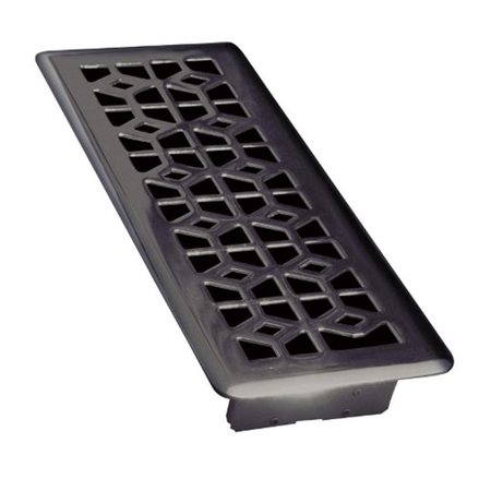 

C166-VMB04X12 Victorian Floor Register Matte Black - 4 x 12 in.