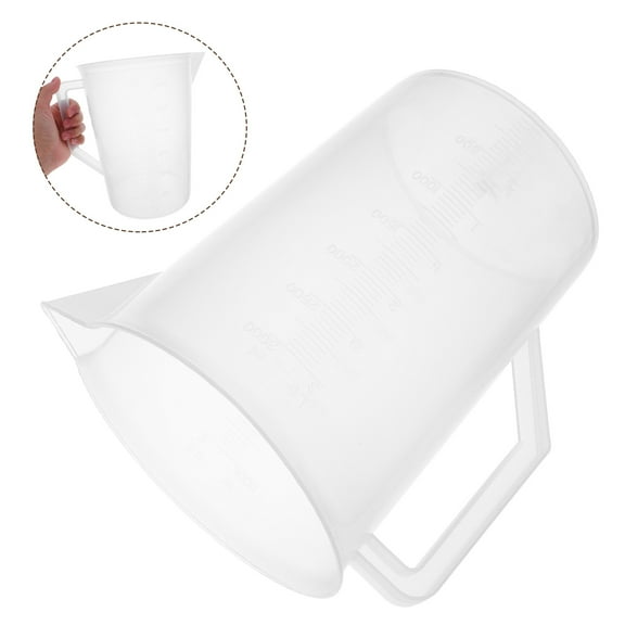 LEORX White Oil Measurement Cup with Graduated Scale Plastic Dispenser