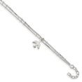 thumbnail image 1 of 925 Sterling Silver 2 Strand Dove 9 Inch Plus 1 Anklet Ankle Bracelet Religious, 1 of 5