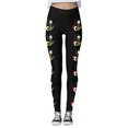 thumbnail image 4 of MKLEKYY Vestido deportivo para mujer, mallas con estampado navideño de dibujos animados, mallas deportivas de yoga de control para mujer, mallas de cintura alta, 4 of 4