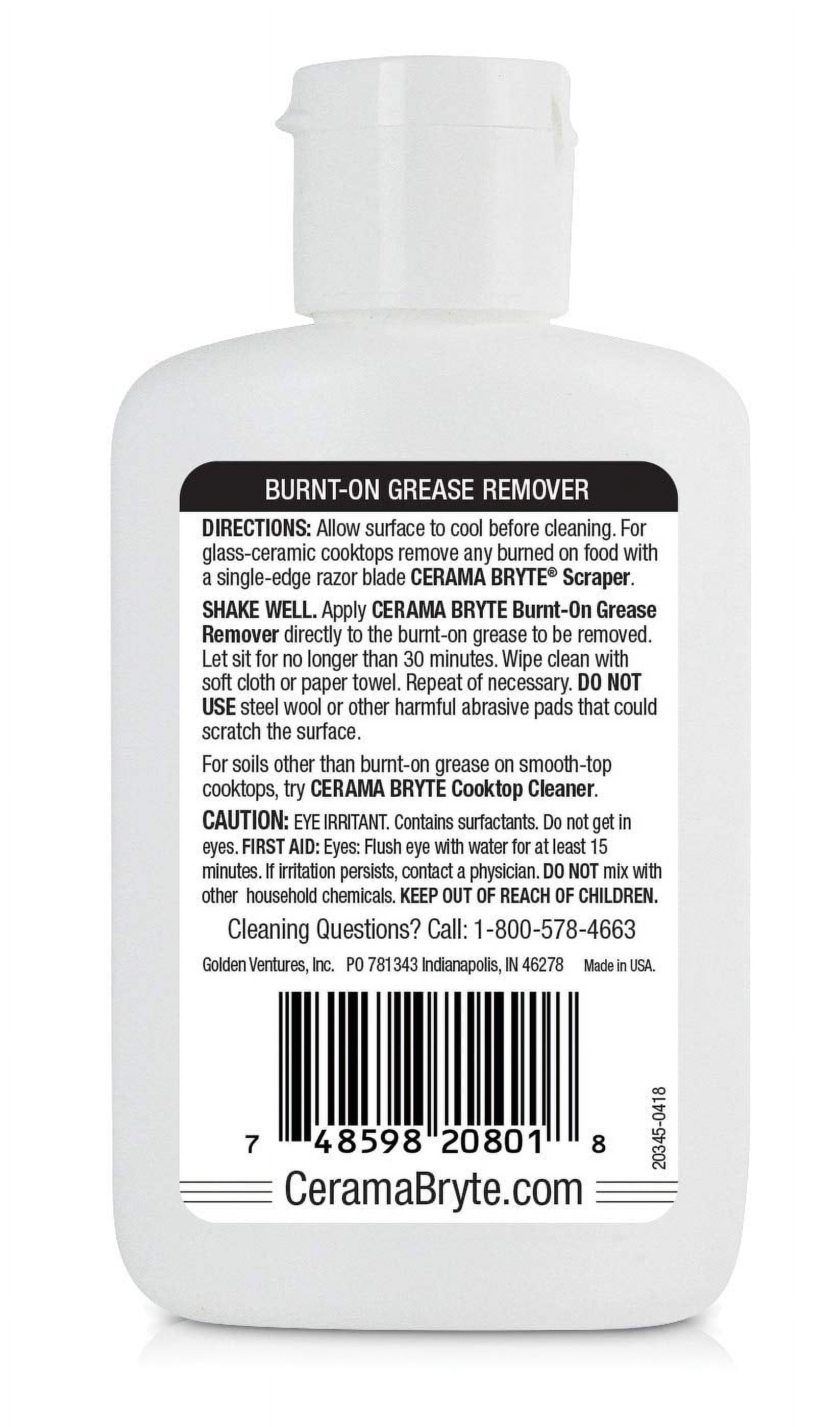 Cerama Bryte Best Value Kit: Ceramic Cooktop Cleaner, 28 Ounce, Scraper, 10 Pads - image 8 of 9