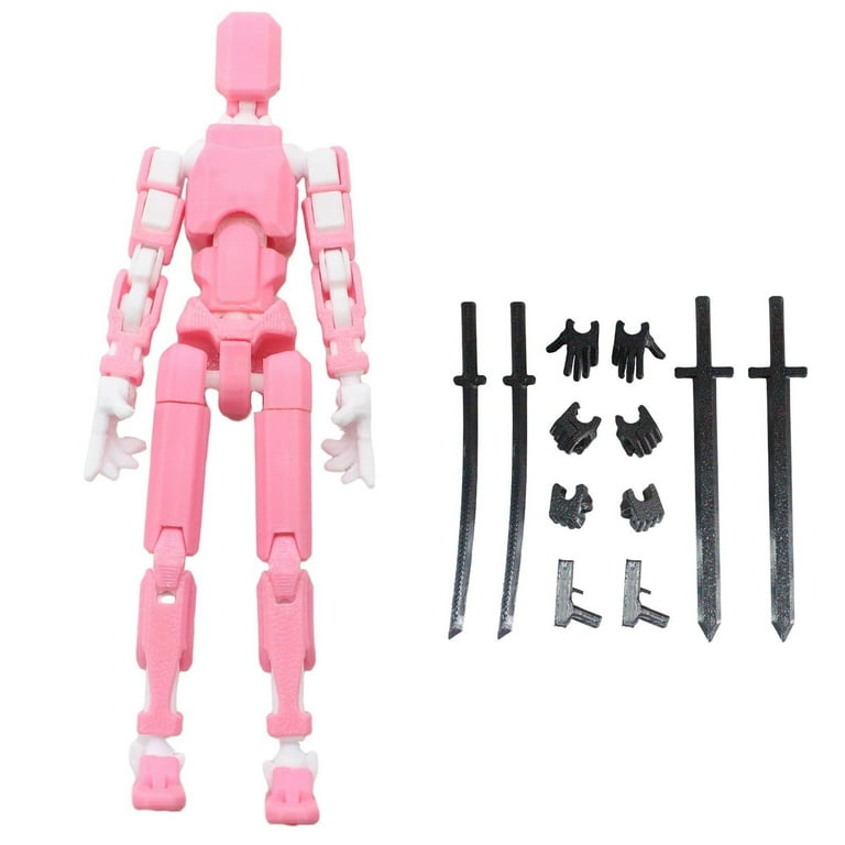 PURJKPU Printed Action Figure Model 3D Movable Jointed Robot Action Figure Toys Dummy 13 Fully Articulated Action Figures Body Set Desktop Decorations Game Gifts Walmart