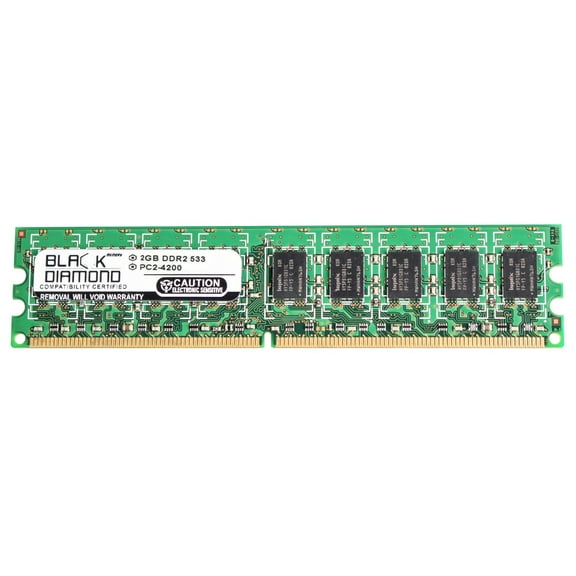 2GB RAM Memory for Gigabyte GA-G Series GA-G1975X-C 240pin PC2-4200 DDR2 UDIMM 533MHz Black Diamond Memory Module Upgrade