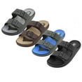 thumbnail image 2 of Mens Slippers with Two Adjustable Straps Lightweight and Comfortable Sandals For Men sizes 7-12., 2 of 5