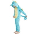 thumbnail image 5 of SWEETXIN Kids Seahorse One-Piece Pajamas Halloween Snug Plush Costume Sleepwear Christmas Gifts for Girls Boys 8Years, 5 of 7