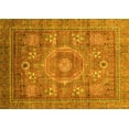 thumbnail image 1 of Ahgly Company Machine Washable Indoor Rectangle Abstract Yellow Modern Area Rugs, 5' x 7', 1 of 4