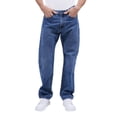 thumbnail image 1 of Jeans de mezclilla MCHK Straight 8021. Corte recto, Tiro alto. Para caballero, Azul MCHK 8021, 1 of 5