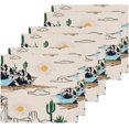 thumbnail image 2 of Coolnut Western Desert Landscape Washcloths Towels, Highly Absorbent and Soft Cotton Face Cloths, 2 Pack Quick Dry Wash Cloths - 12 X 12 Inches Washcloth Gift, 2 of 7