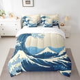 thumbnail image 2 of YST Japanese Style Comforter Set with Sheets 7-Piece Bedding Set, Twin Size (1 Comforter, 2 Sheets, 2 Pillowcases, 2 Throw Pillow Covers), 2 of 5