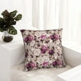 thumbnail image 6 of Yiaed Rose Flowers Print Pillow Covers Super Soft Decorative Square Throw Pillow Covers Case Cushion Covers for Sofa Couch Bedroom Car Decor（No pillow core）-18"x18", 6 of 7