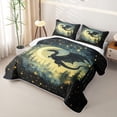 thumbnail image 3 of Homewish Magic Dragon Quilt King For Boys,Magical Jungle Night King Coverlet Set,3pcs, 3 of 7