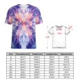 thumbnail image 2 of Kaleidoscope Mandala Colorful Floral Boho Women's T-Shirt Short Sleeve T Shirts Tops Tee Ladies Loose T, 2 of 6