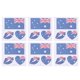 thumbnail image 1 of 25 Sheets Waterproof National Flag Stickers Temporary Disposable Eco-friendly Tattoos National Flag Decal for Sports s (Australia), 1 of 2