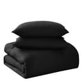 thumbnail image 3 of Sweet Home Collection Waffle Weave Polyester Microfiber Comforter Set Black Queen, 3 of 5