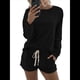 thumbnail image 3 of Conjunto Deportivo de Dos Piezas para Mujer, Traje Informal de Gran Tamaño, Ropa Deportiva, Ropa de Otoño. Negro S, 3 of 7