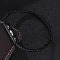 thumbnail image 4 of Pulsera con hebilla magnética de cuerda de cuero minimalista y de moda, joyería creativa, joyería láser, 4 of 5