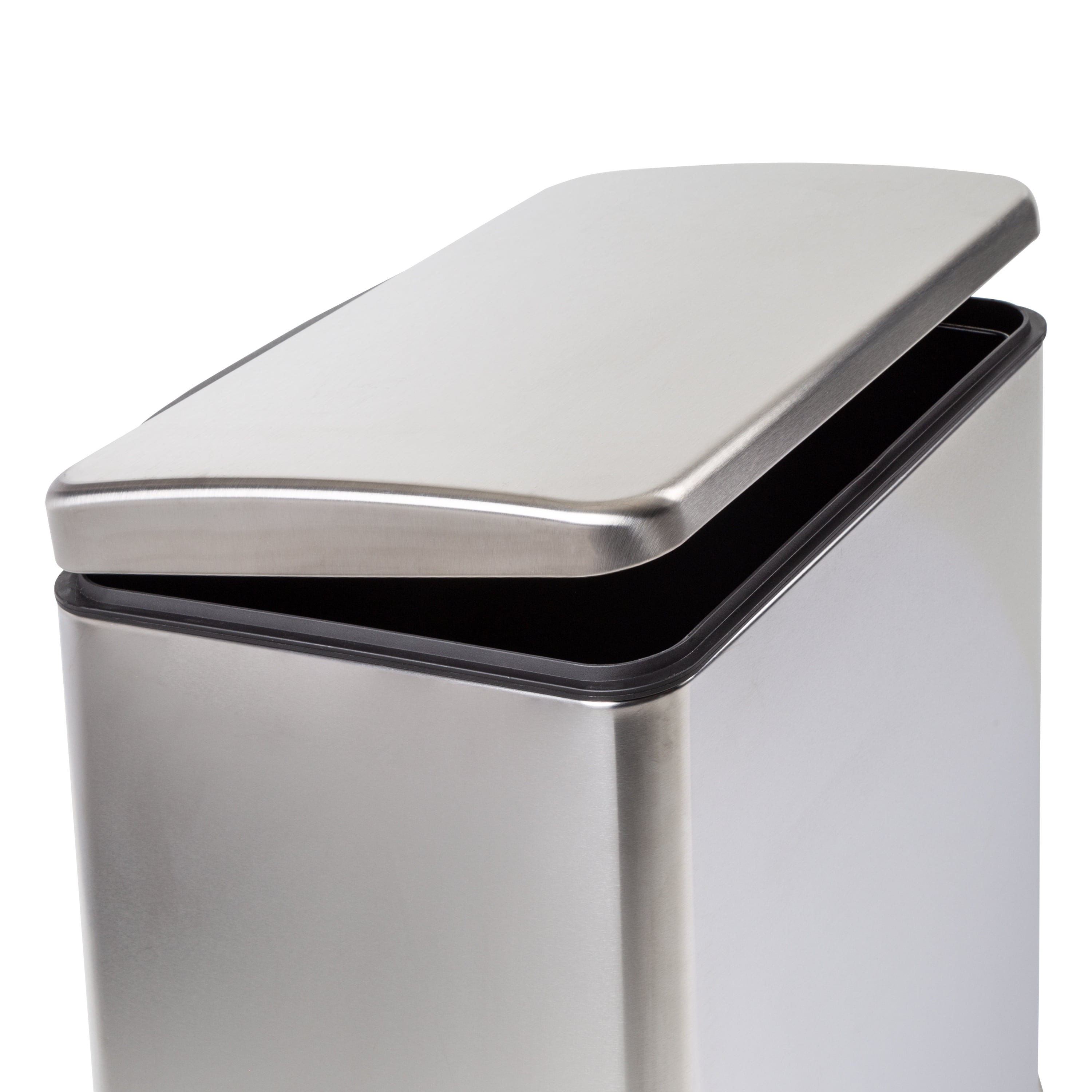 1015GY Grey Rectangular Garbage Can with 15 Gallon Capacity