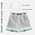 thumbnail image 3 of FORMRS Boys Swim Trunks Quick Dry Mesh Liner Boardshorts Sizes XS-XL, Strawberry Pattern, 3 of 7