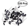 thumbnail image 1 of UPGRATOR 120pcs Black Electrolytic Capacitor Set Aluminum Electronics Components for Students, 1 of 6
