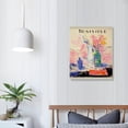 thumbnail image 3 of Nawypu Herri Matisse Art Prints La Japonaise Gallery Exhibition Reproduction Poster Open Window - Collioure 1905 Canvas Wall Art Painting by Henri Matisse Interior a Young Girl 1905  16 x 20, 3 of 4