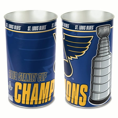 Wincraft Wastebasket - St. Louis Blues 2019 Stanley Cup Champions WinCraft Wastebasket Trash Can