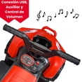 thumbnail image 2 of Cuatrimoto Eléctrica The Baby Shop - 12V 3Km/h Entrada USB y Aux Rojo -, 2 of 8