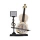 thumbnail image 1 of Reloj despertador con forma de violín, aspecto único, reloj despertador innovador for la decoración del escritorio de la sala de estar del hogar, 1 of 8