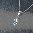 thumbnail image 2 of 14k White Gold Penguin Pendant Animal Necklace, 2 of 2