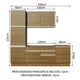 thumbnail image 3 of Cocina Integral 240cm Marrón Bari Madesa 01, 3 of 9