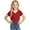 Red, variant on Zhanqunnn Girls Short Sleeve Crewneck Tee Soft Blended Basic Top Everyday School Play, Size 15-16 Years